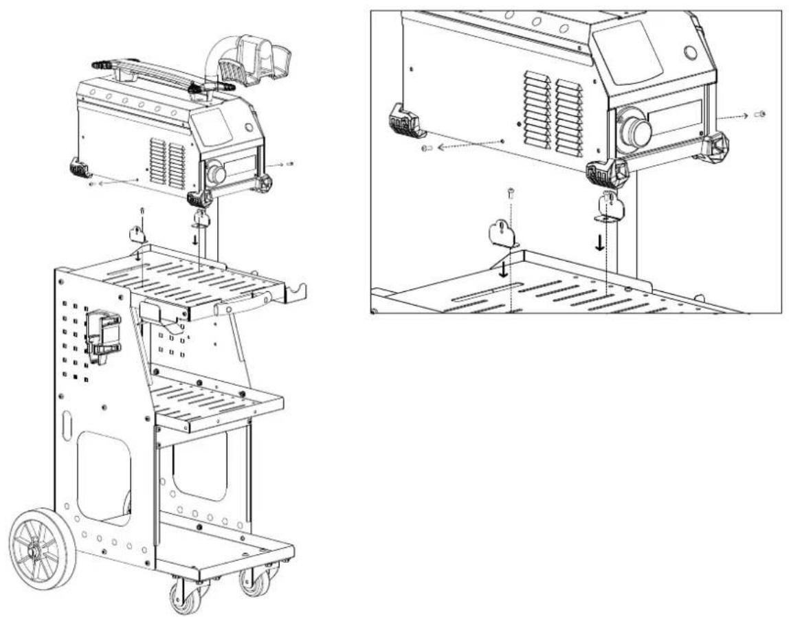 GYS Powerduction 39LG - 37LG (si option chariot / if trolley option) - 1