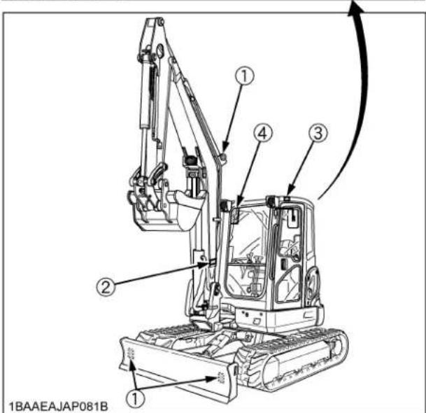KUBOTA U354 - AVERTISSEMENT - 40