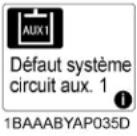 KUBOTA U354 - LISTE DE NAVIGATION DES ÉCRANS - 28