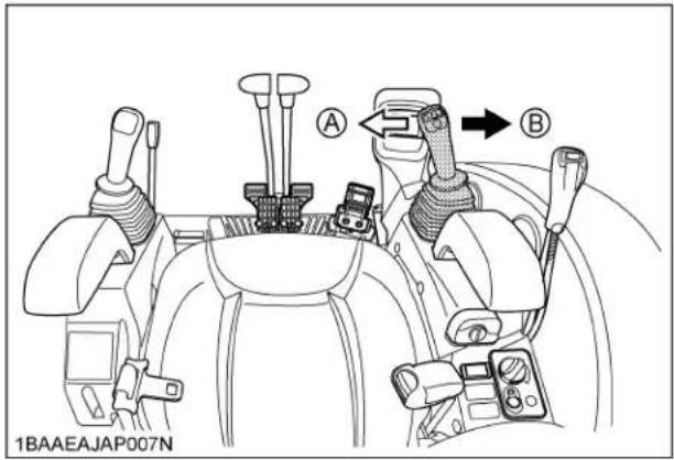 KUBOTA U354 - COMMANDE DU GODET (LA PELLE) - 1