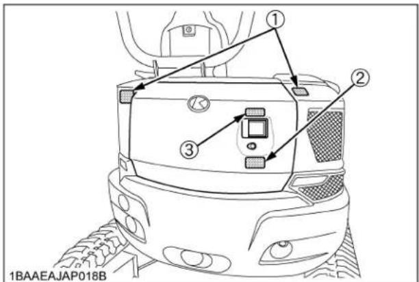 KUBOTA U354 - AVERTISSEMENT - 26