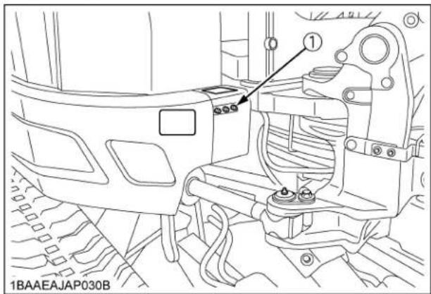KUBOTA U354 - ■Graissage des Dents du Palier de Rotation - 1