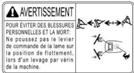 KUBOTA U354 - AVERTISSEMENT - 10