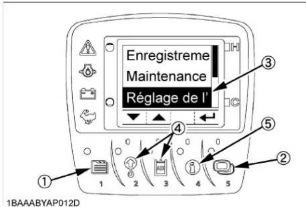KUBOTA U354 - ■Réglage de L'heure - 2