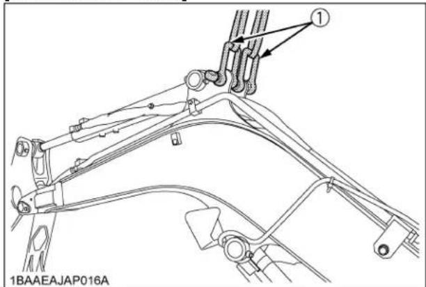 KUBOTA U354 - ◆Directives générales pour le soulevage - 2