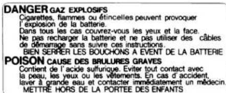 KUBOTA U354 - AVERTISSEMENT - 30