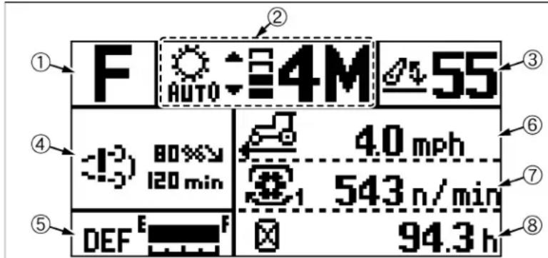 KUBOTA M6101 - ÉCRAN LCD - 1