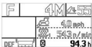 KUBOTA M6101 - Mode - Compteur d'heures - 1