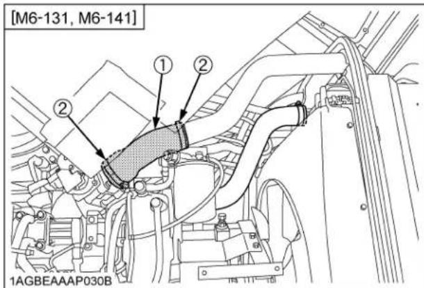KUBOTA M6101 - ■Vérification de la conduite d'entrée d'air - 4
