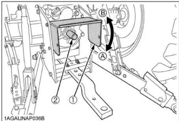 KUBOTA M6101 - Couvercle et capuchon de protection de l'arbre de PDF - 1