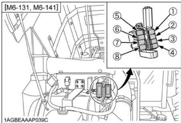 KUBOTA M6101 - ■Remplacement de fusibles temporisés - 3