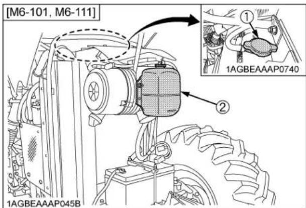 KUBOTA M6101 - AVERTISSEMENT - 2