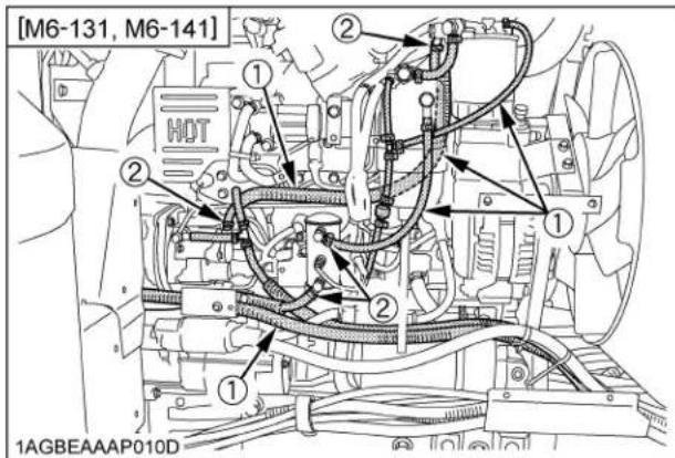 KUBOTA M6101 - ■Vérification des boyaux de carburant - 2