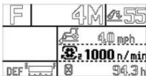 KUBOTA M6101 - Indicateur de régime de la PDF - 1