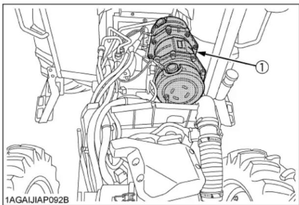 KUBOTA M7060 - ■Pot d'échappement du filtre à particules diesel (DPF) - 1