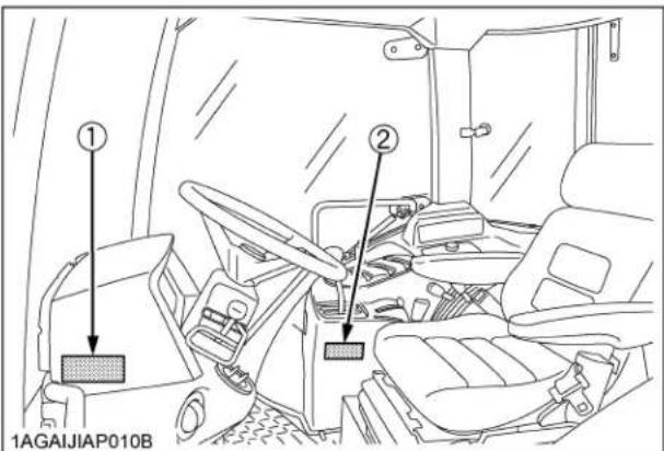 KUBOTA M7060 - AVERTISSEMENT - 2