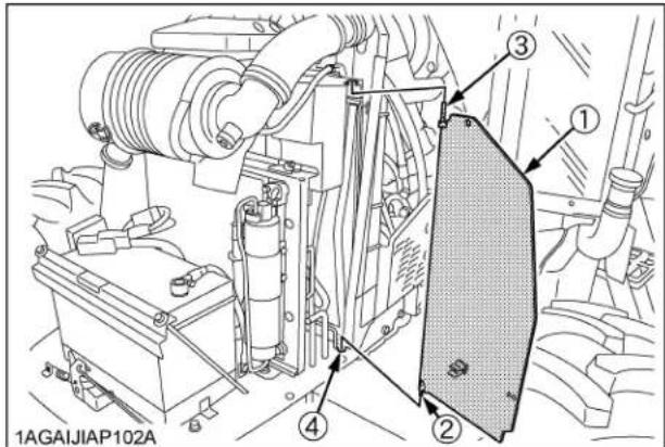 KUBOTA M7060 - ◆Enlevage du panneau - 1