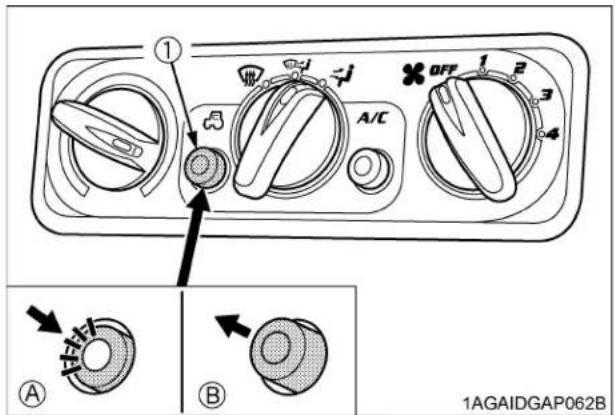 KUBOTA M7060 - ◆Interrupteur de sélection recirculation/air frais - 1
