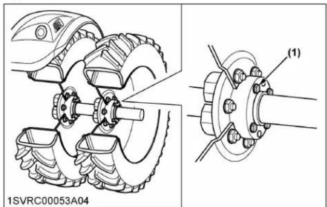 KUBOTA M7132 - Type de fixation à 8 boulons - 1