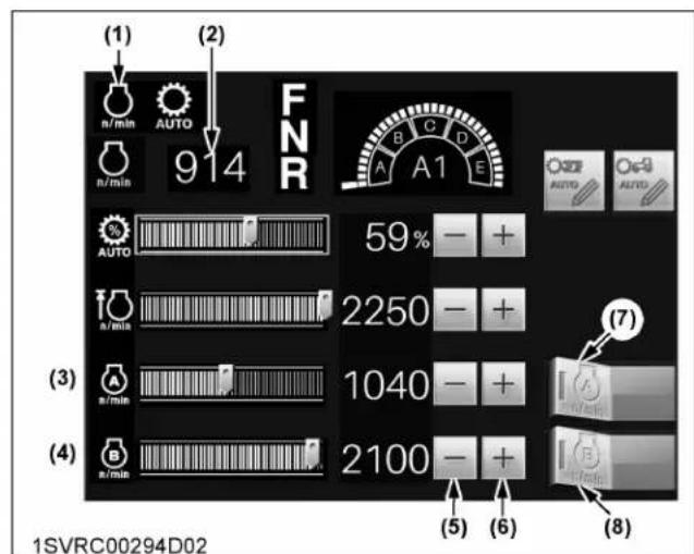 KUBOTA M7132 - Réglage des vitesses (modèles premium et premium KVT) - 1