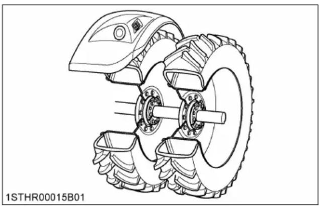 KUBOTA M7132 - Essieu à barre - 1
