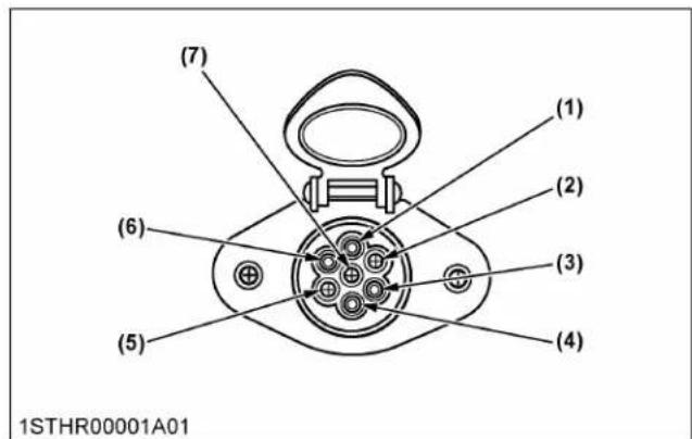 KUBOTA M7132 - Prise électrique de remorque - 1