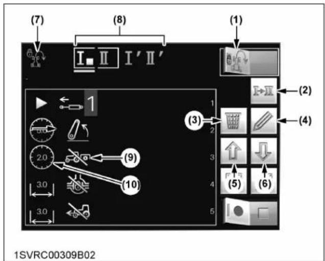 KUBOTA M7132 - Modification du programme (déclenchement d'exécution) - 1