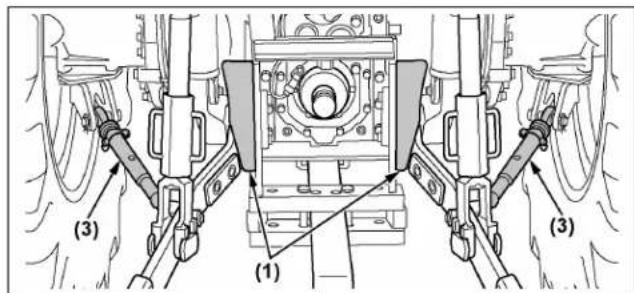 KUBOTA M7132 - Plaque de limitation de balancement - 1
