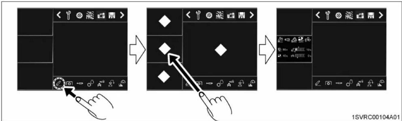 KUBOTA M7132 - Procédure d'affichage et de commutation - 1
