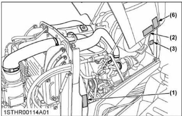 KUBOTA M7132 - Avertissement - 2