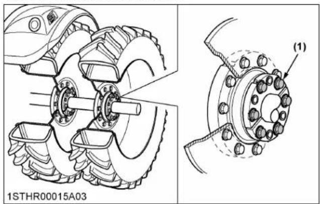 KUBOTA M7132 - Type de fixation à 10 boulons - 1