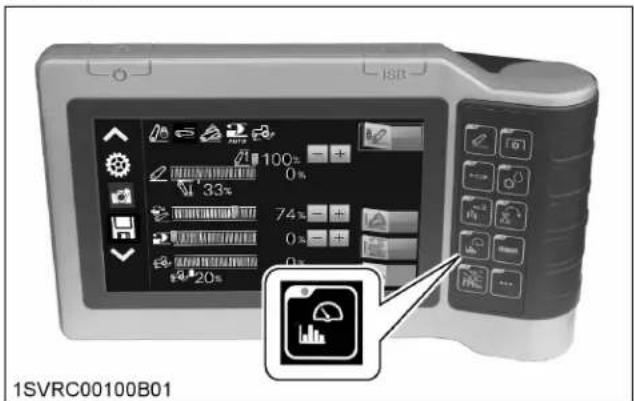 KUBOTA M7132 - Appel de l'écran de données et préparation - 1