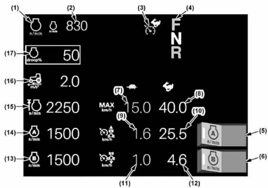 KUBOTA M7132 - Réglage du moteur et de la CVT (modèle premium KVT uniquement) - 1