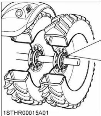 KUBOTA M7132 - Réglage des roues avec essieu à barres - 1
