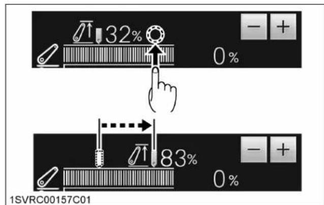 KUBOTA M7132 - Changer les paramètres de l'écran - 3