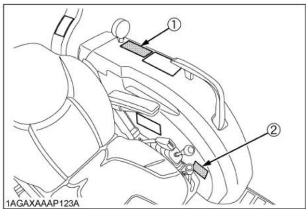 KUBOTA L4760 - ÉTIQUETTES DE DANGER, D'AVERTISSEMENT ET D'ATTENTION - 6