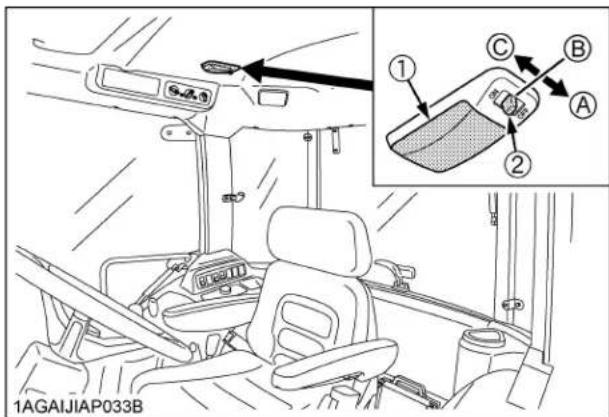 KUBOTA M5660 - Plafonnier - 1