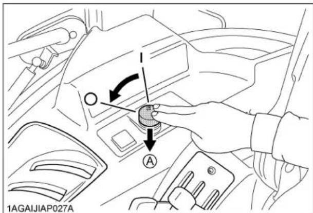 KUBOTA M5660 - Pour désengager (OFF) - 1