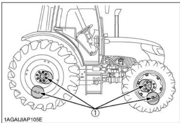 KUBOTA M5660 - AVERTISSEMENT - 1