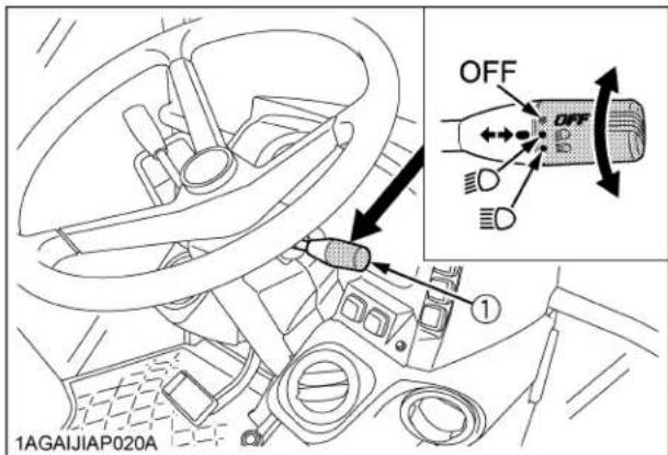 KUBOTA M5660 - ■Interrupteur des phares - 1