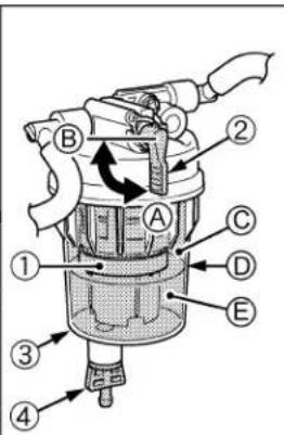 KUBOTA M5660 - ■Vérification du séparateur d'eau - 2