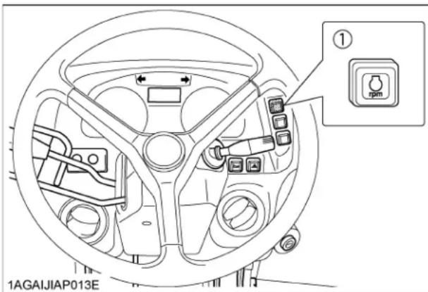 KUBOTA M5660 - ◆Lorsque la gestion du régime constant est arrêtée "OFF" - 1