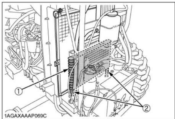 KUBOTA L4060 - ■Vérification des boyaux à huile de HST - 1