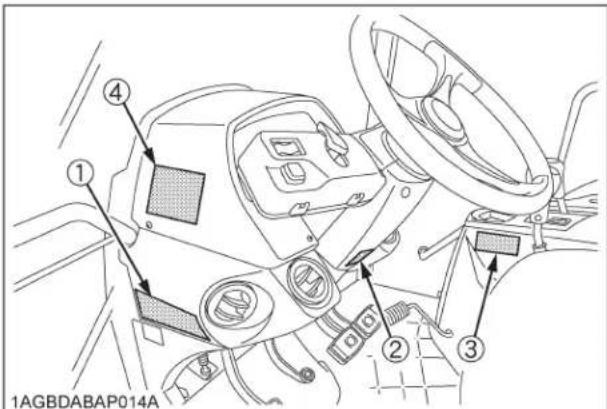 KUBOTA M5111 - AVERTISSEMENT - 1