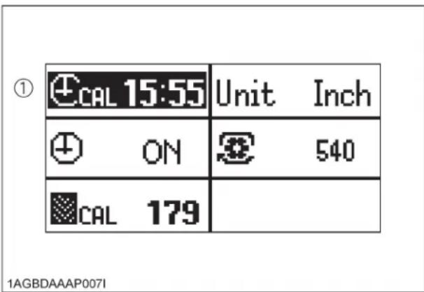 KUBOTA M5111 - Réglage de l'heure - 1