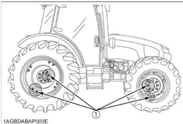KUBOTA M5111 - AVERTISSEMENT - 1