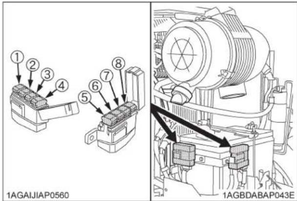 KUBOTA M5111 - ■Remplacement de fusibles temporisés - 1
