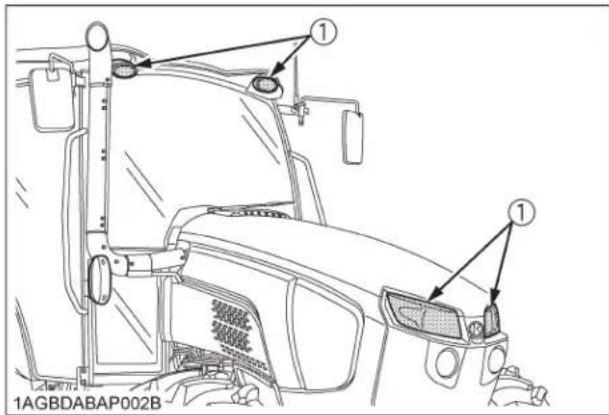 KUBOTA M5111 - ■Interrupteur des lumières de travail - 2