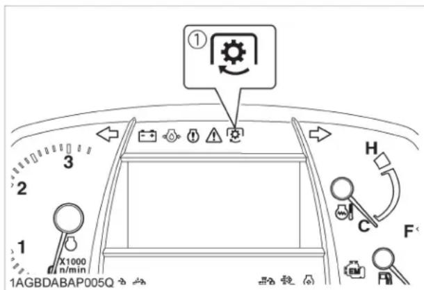 KUBOTA M5111 - ◆Témoin lumineux de l'embrayage de PDF - 1