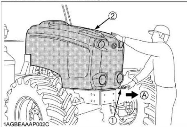 KUBOTA M6111 - Capot - 1